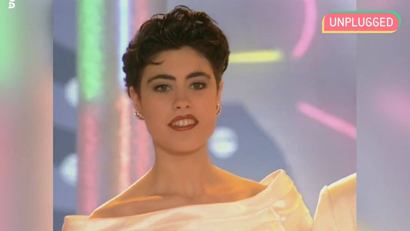 Isabel Rábago, en 'Miss España 1993'. (Unplugged, Mediaset)