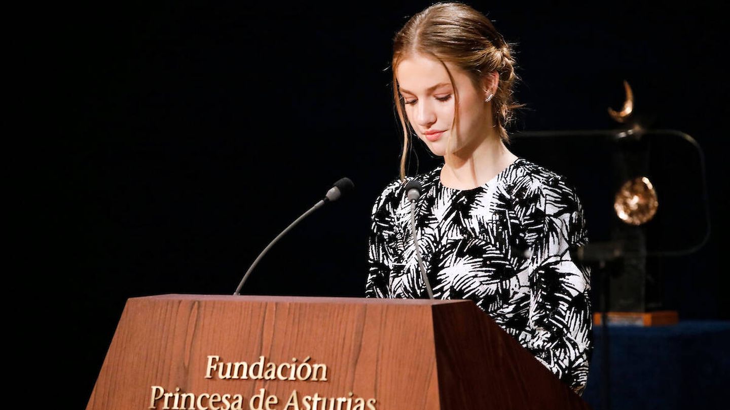 Leonor, en los Premios Princesa de Asturias. (LP)