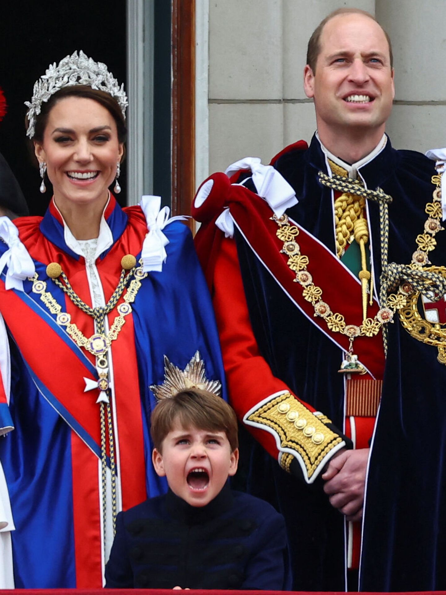El príncipe Louis, tan expresivo y espontáneo como en el Jubileo de Platino. (Reuters/Hannah McKay)