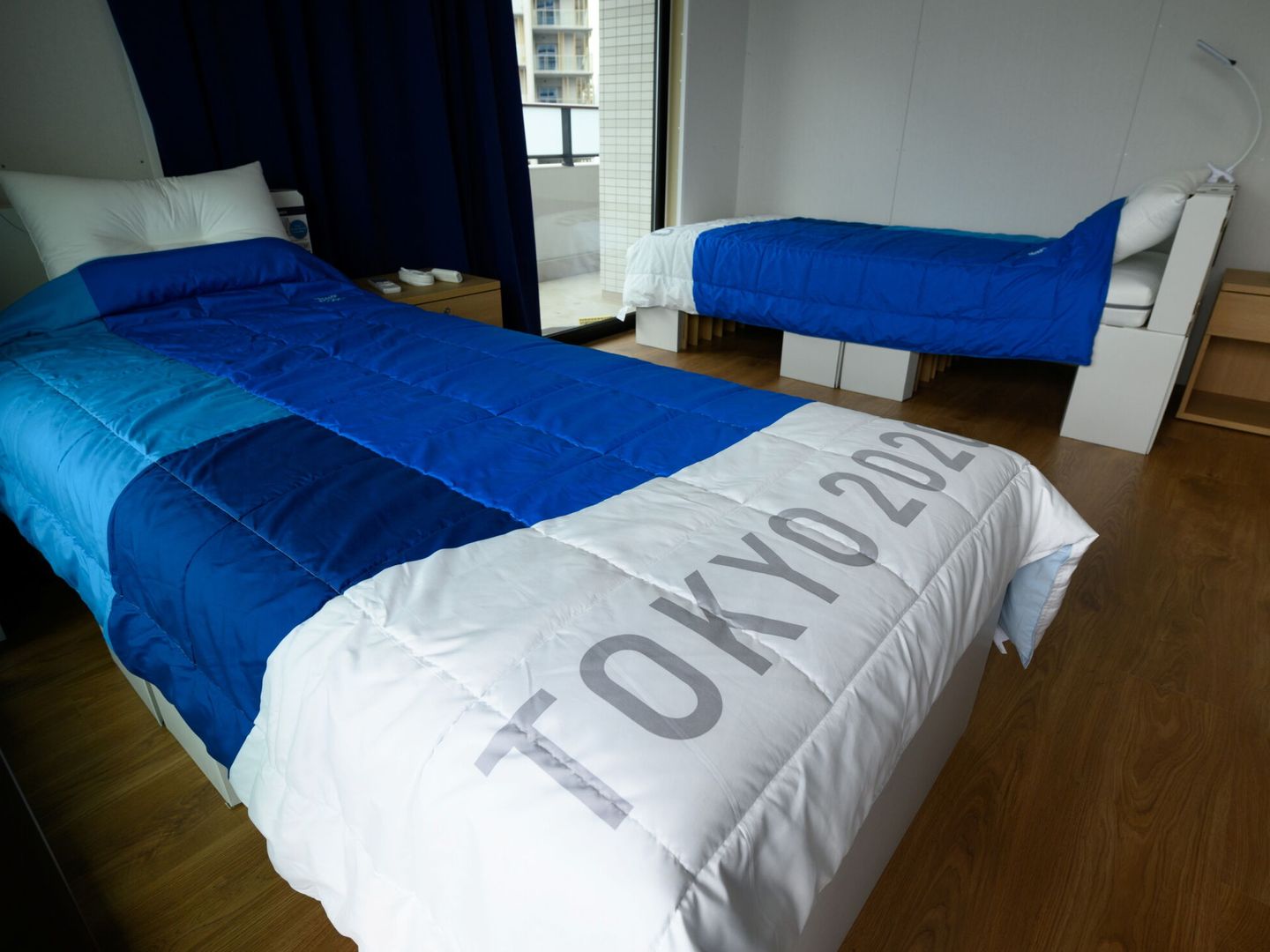 Las polémicas camas de la villa olímpica, hechas con cartón reciclable. (Reuters)