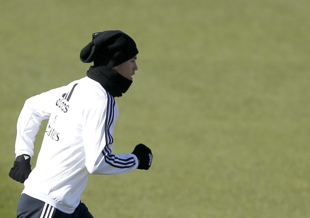 Foto: Cristiano Ronaldo durante un entrenamiento (Efe).