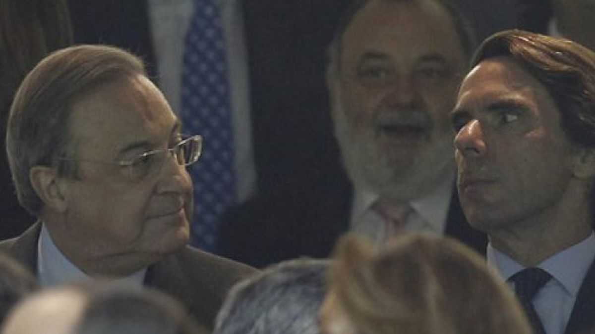 Aznar evita el paseo ante los aficionados y entra al Bernabéu por la puerta de atrás