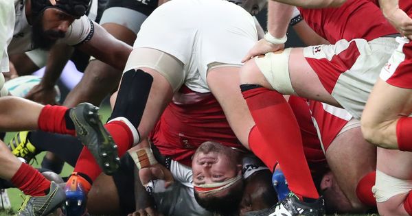 Foto: Gales y Fiji en plena melé. (Reuters)
