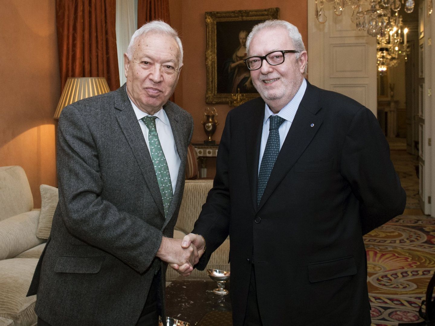 José Manuel García Margallo y Pedro Agramunt. (EFE)