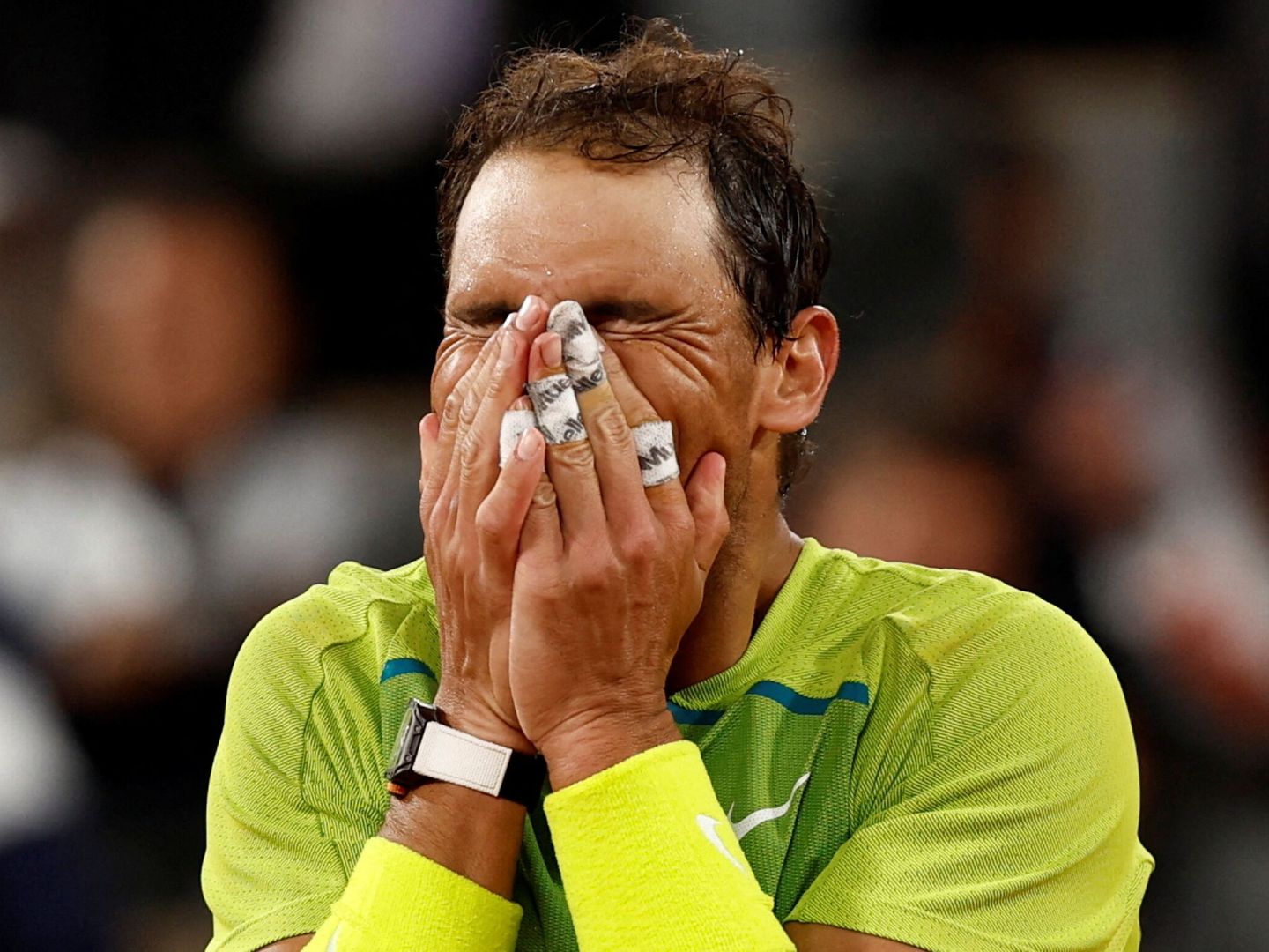 Rafa Nadal celebra su victoria en Roland Garros contra Djokovic (REUTERS/Fuentes)