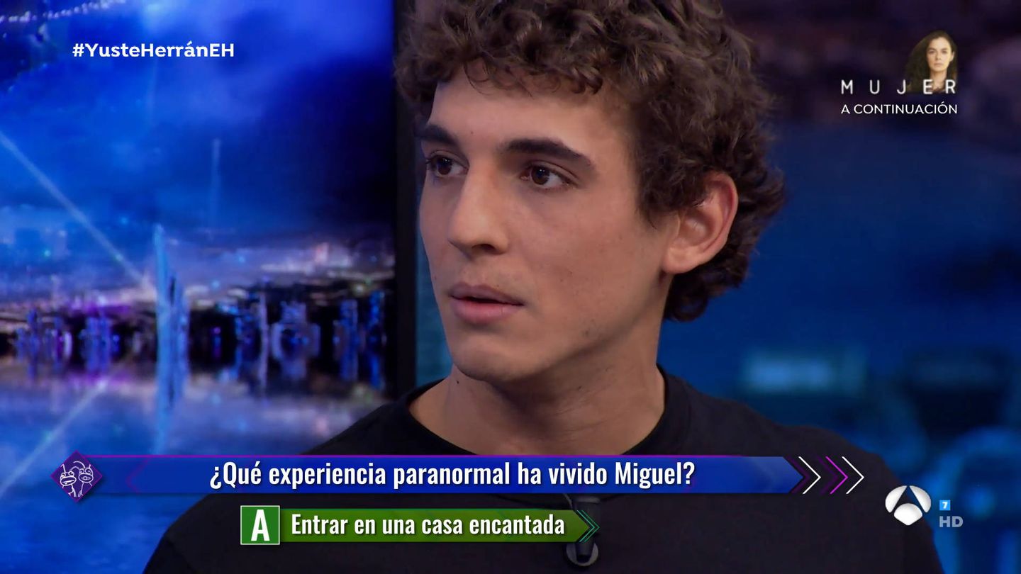Miguel Herrán, en 'El hormiguero'. (Atresmedia)