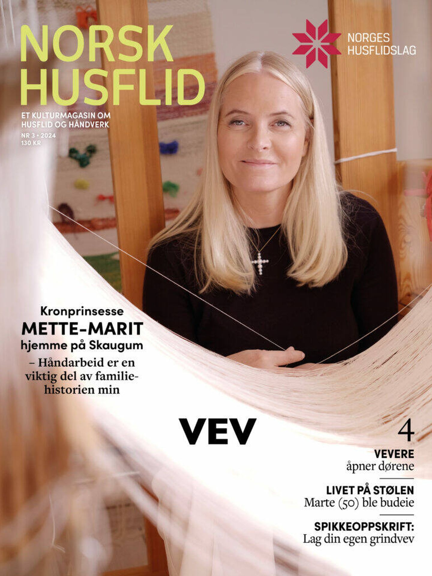 Mette-Marit, en la portada de la revista 'Norsk Husflid'.