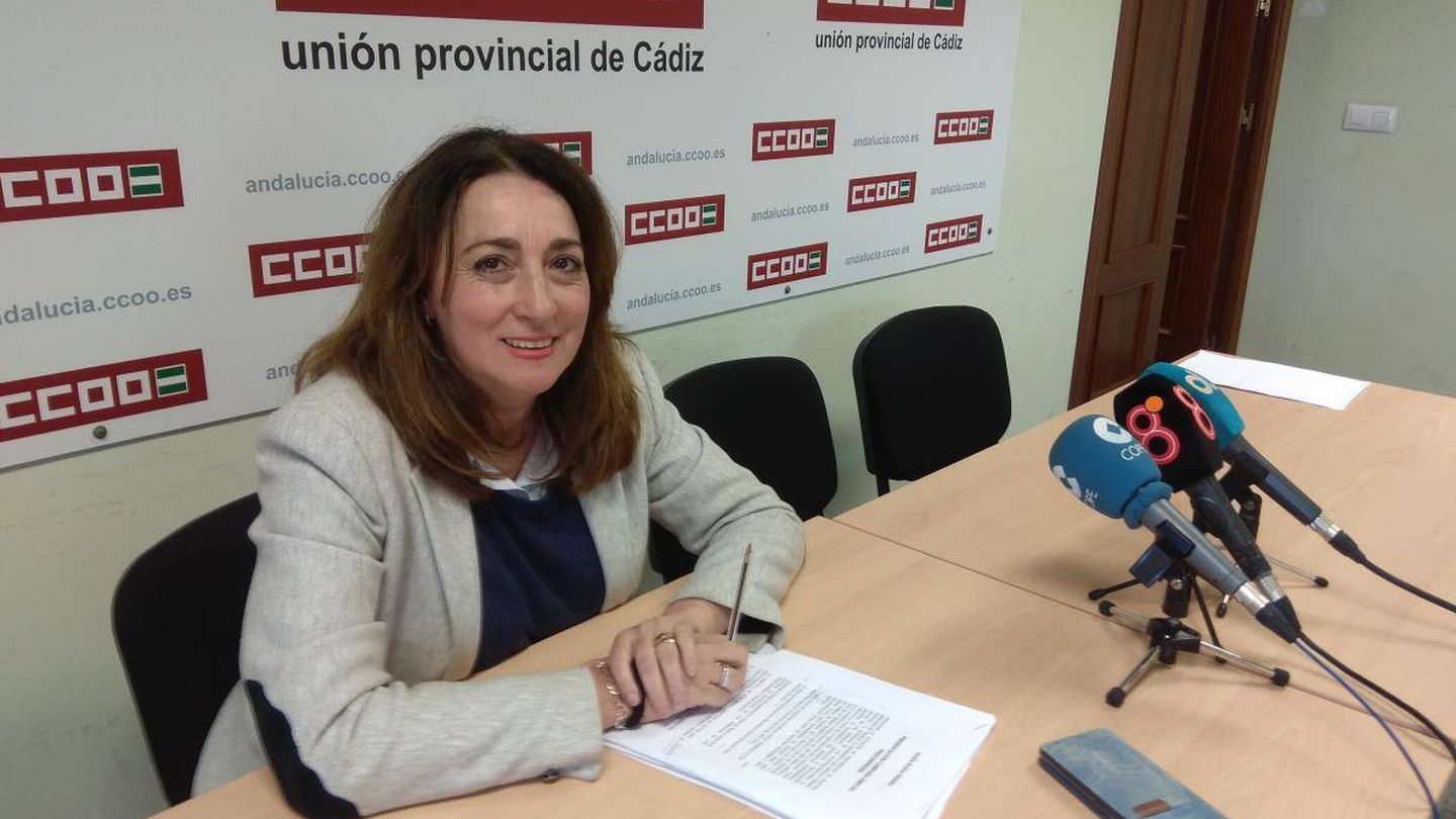 Inma Ortega, secretaria general de CCOO Cádiz