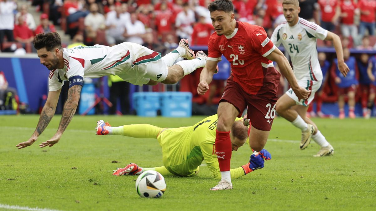 Suiza sofoca la reacción de Hungría y logra su primera victoria en la Eurocopa (1-3)