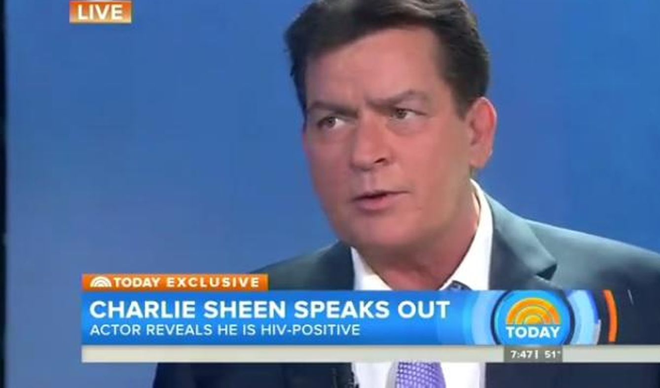 Charlie Sheen reconoce que es VIH positivo.