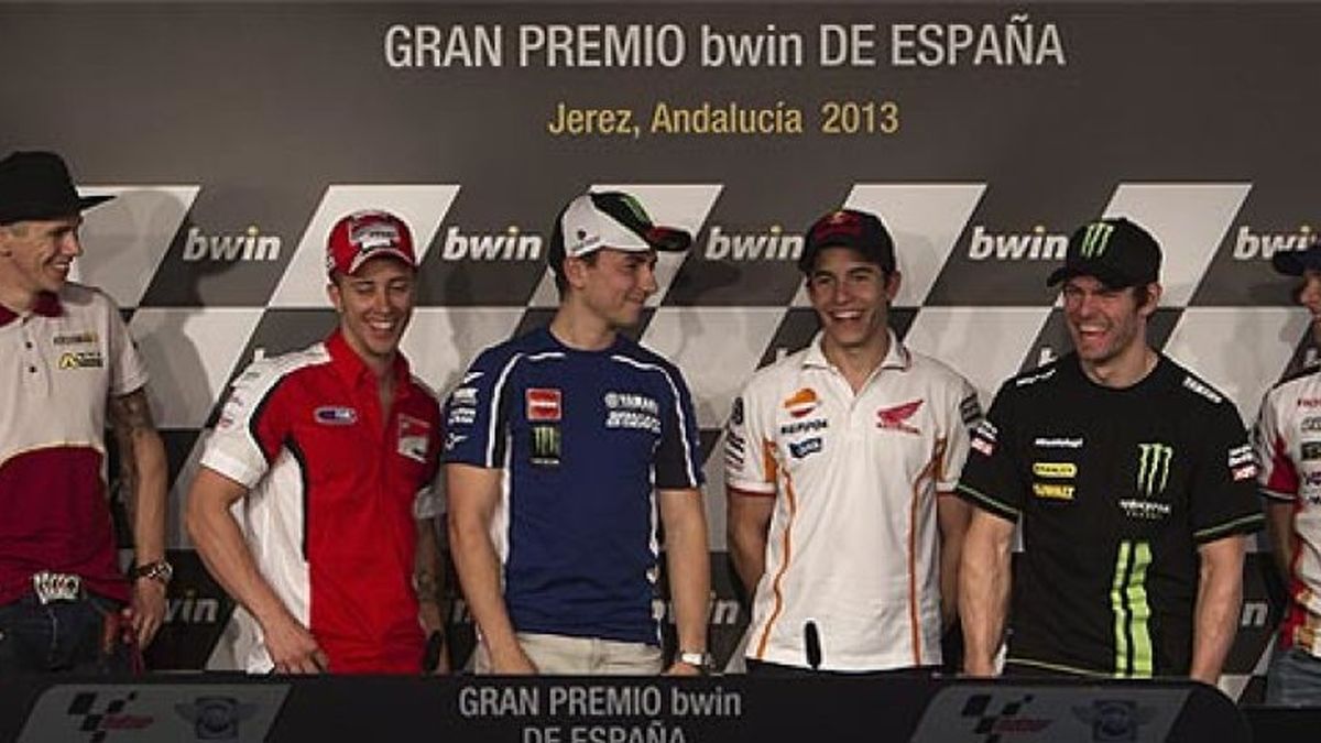 Lorenzo, Márquez, Pedrosa y Rossi, póquer de ases para el podio en Jerez