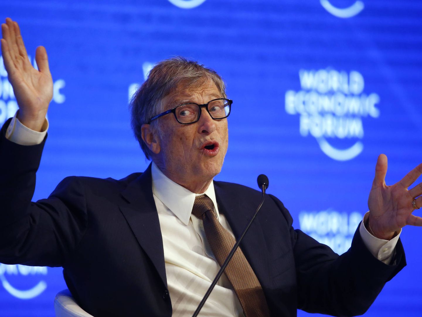 Gates suele dejar buenos y proféticos titulares cuando acude a Davos. (Reuters)