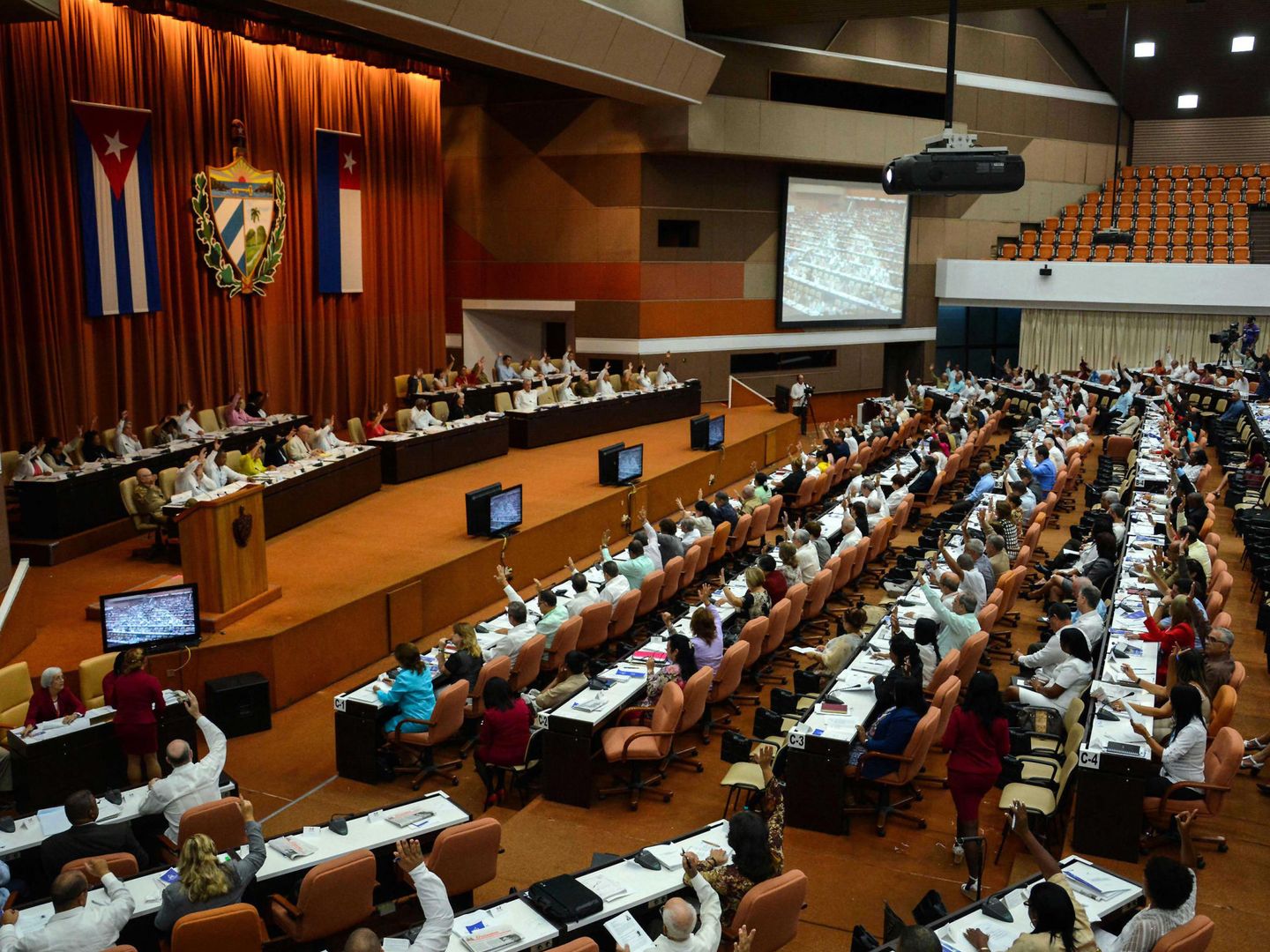 Vista general de la Asamblea Nacional durante la primera jornada del debate sobre la nueva Constitución, el 21 de julio de 2018. (EFE)