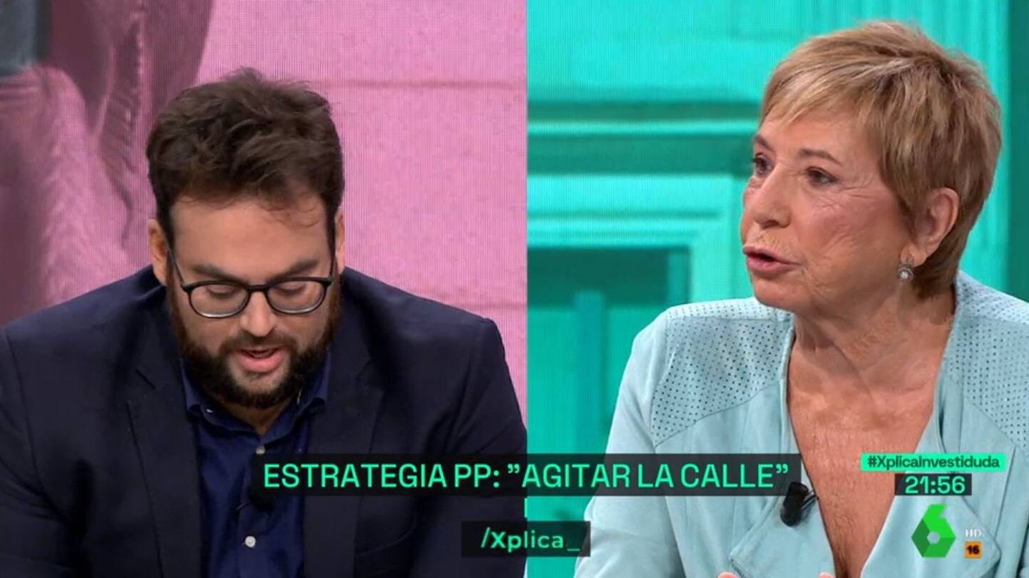 Enrique Monrosi y Celia Villalobos en 'La Sexta Xplica'. (Atresmedia)