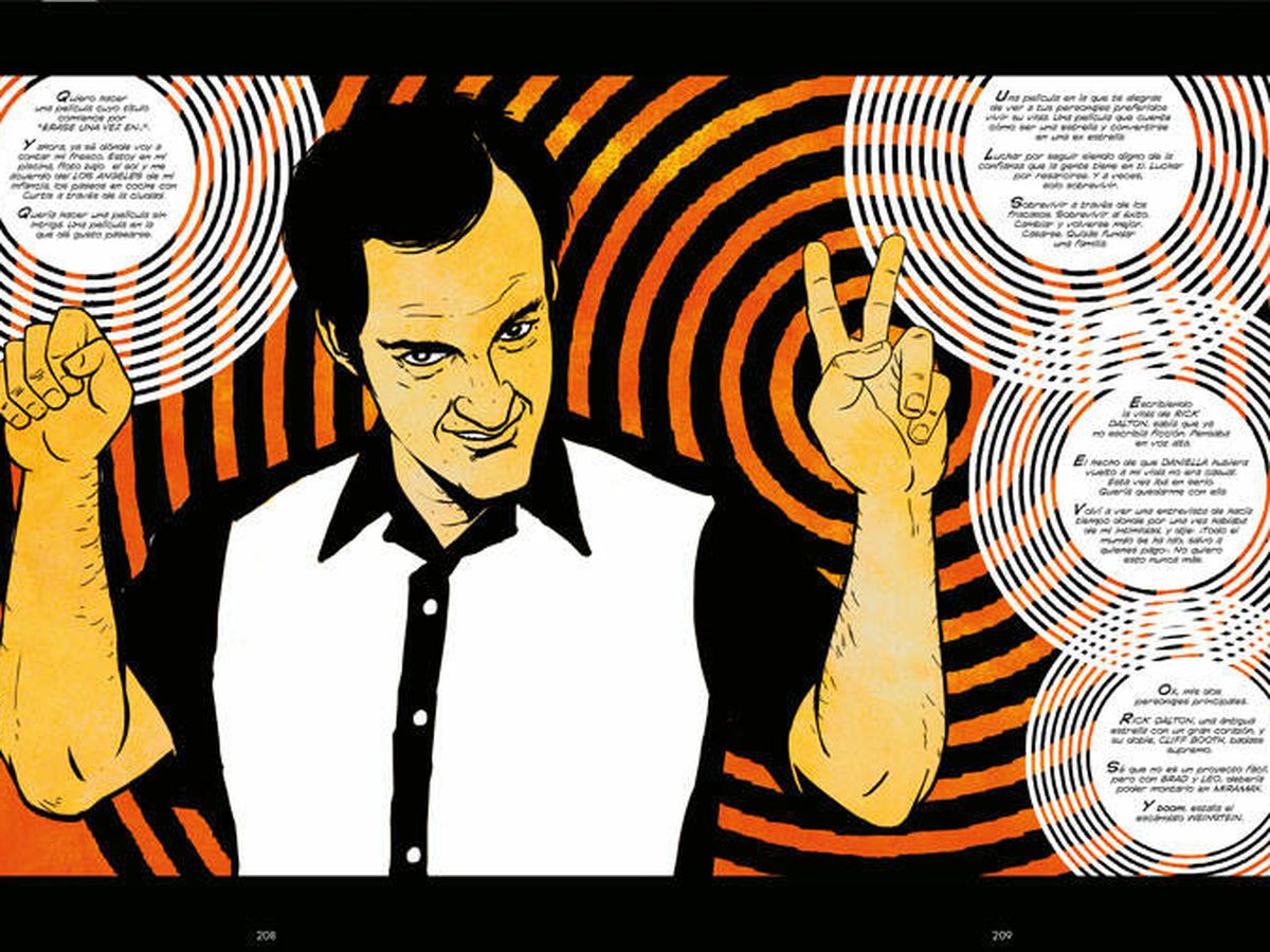 Foto: Una viñeta de 'Quentin por Tarantino'. (Redbook Ediciones)