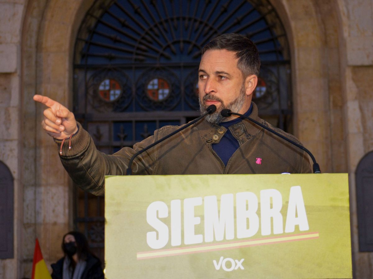 Foto: El líder de Vox, Santiago Abascal. (EFE/Almudena Álvarez)