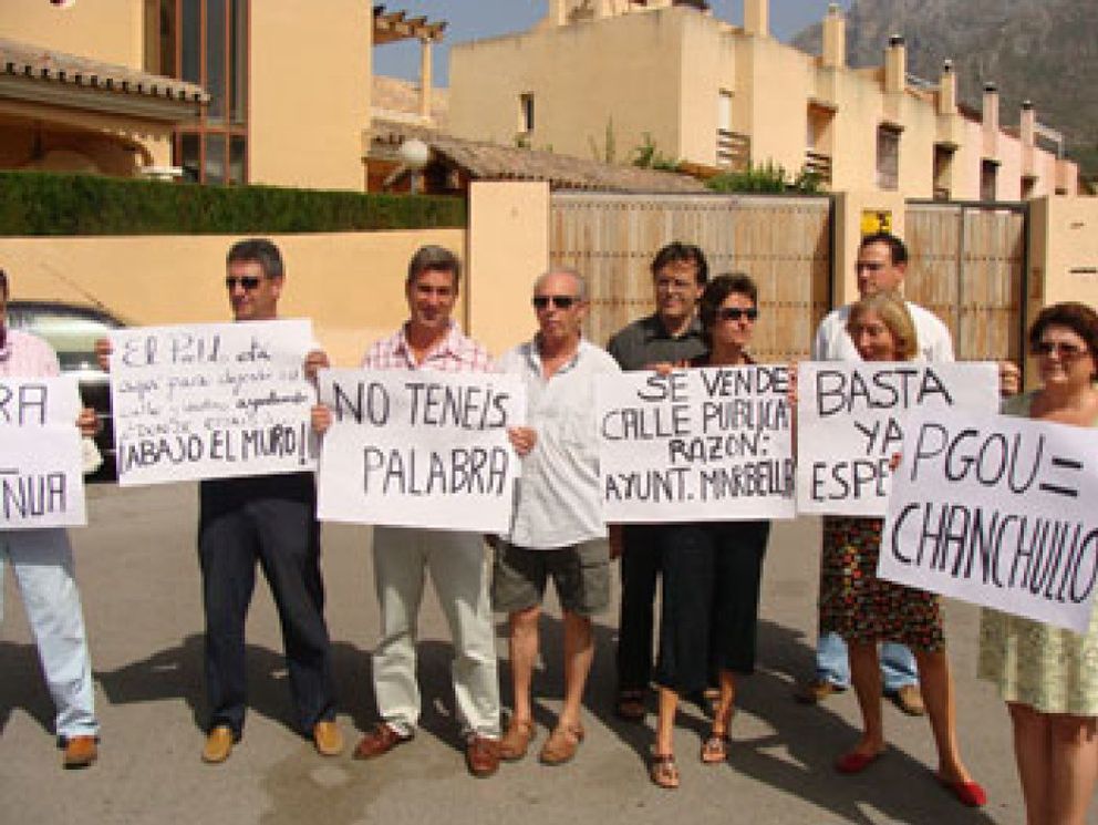 Foto: Primeras protestas en Marbella por el nuevo PGOU del Ayuntamiento