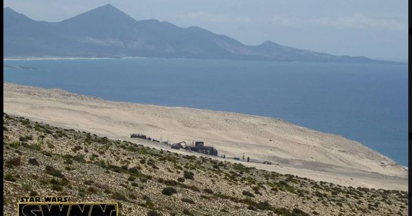 Foto: Aspecto del set de rodaje en Fuerteventura. (StarWarsNet)