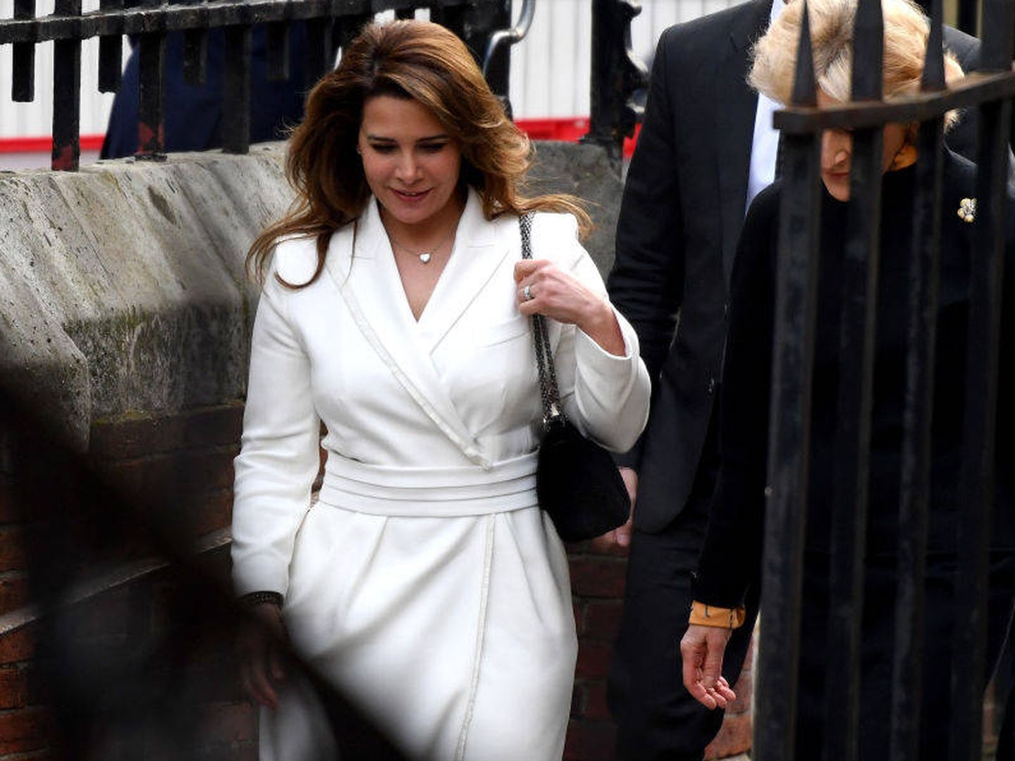 Haya de Jordania, a su llegada a los tribunales de Londres. (Getty)