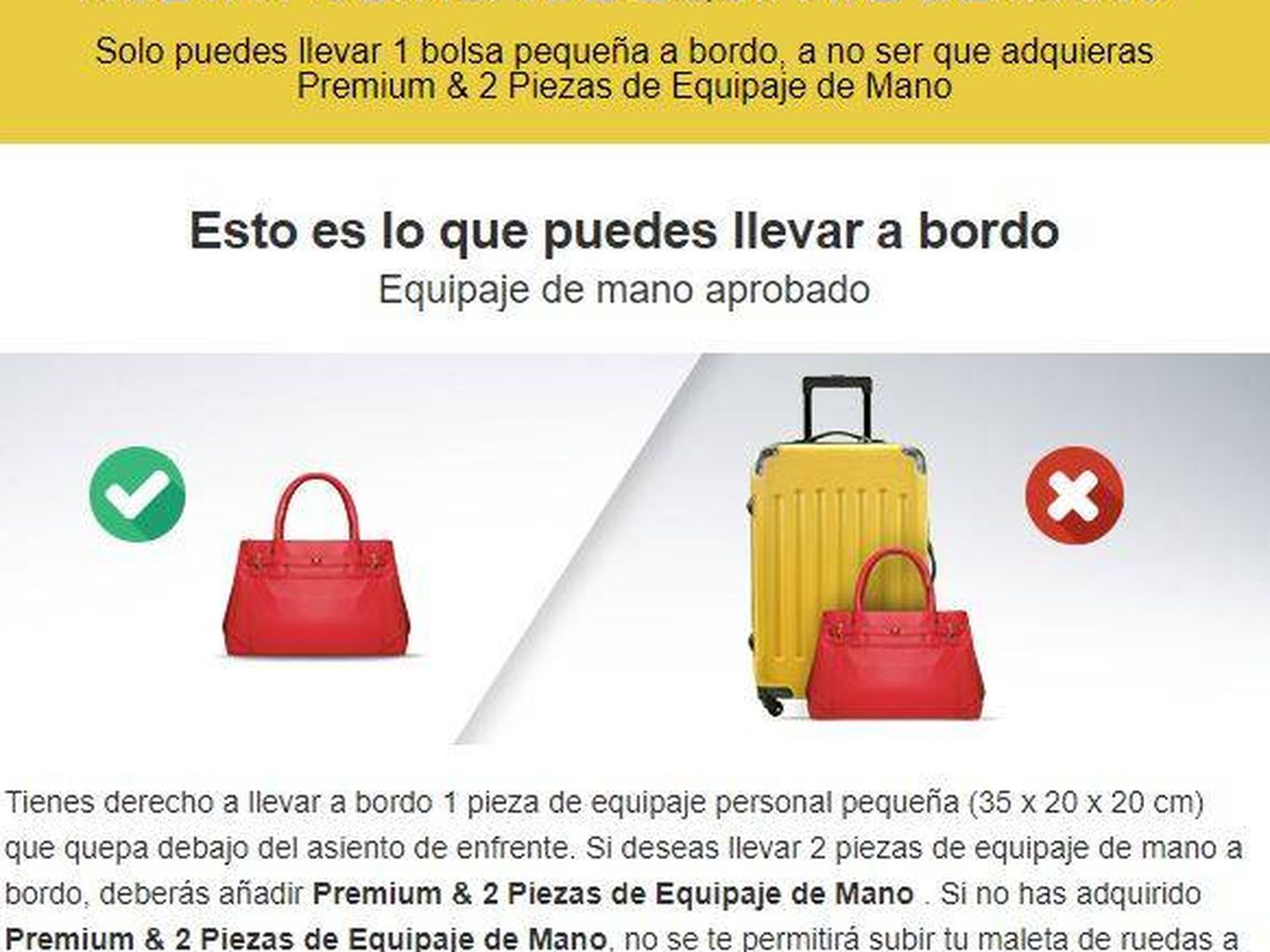 Ryanair, EasyJet, Iberia... conoce los límites al equipaje de mano de cada  aerolínea