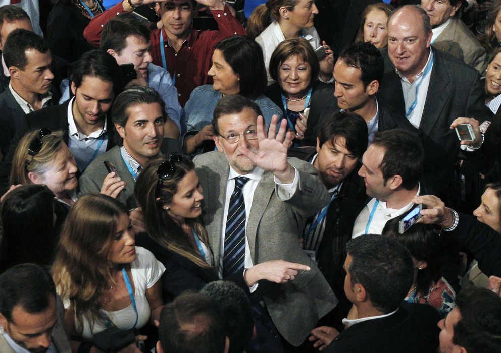 Foto: Rajoy, en la Intermunicipal celebrada en Valencia. (Efe)