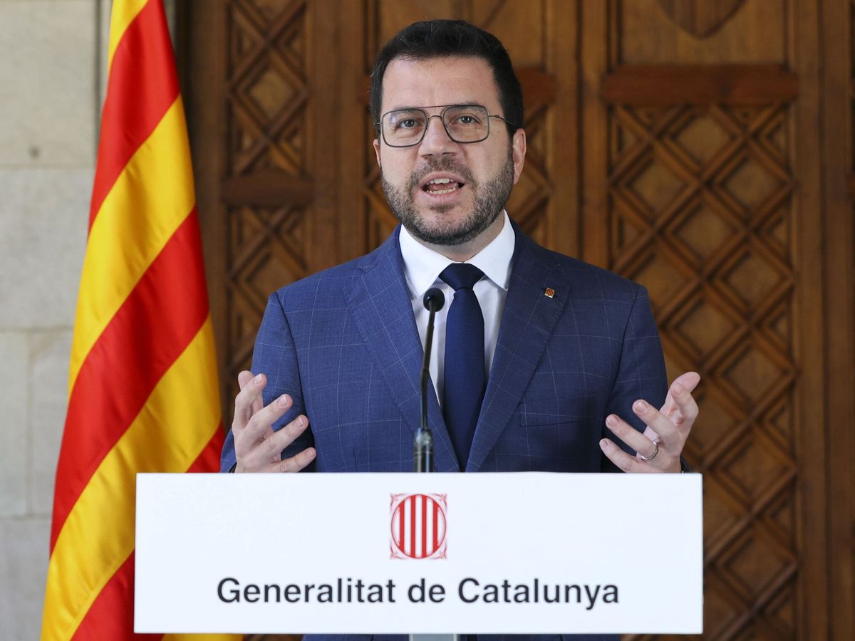 Foto: El presidente de la Generalitat de Cataluña en funciones, Pere Aragonès. (EFE/Rubén Moreno)