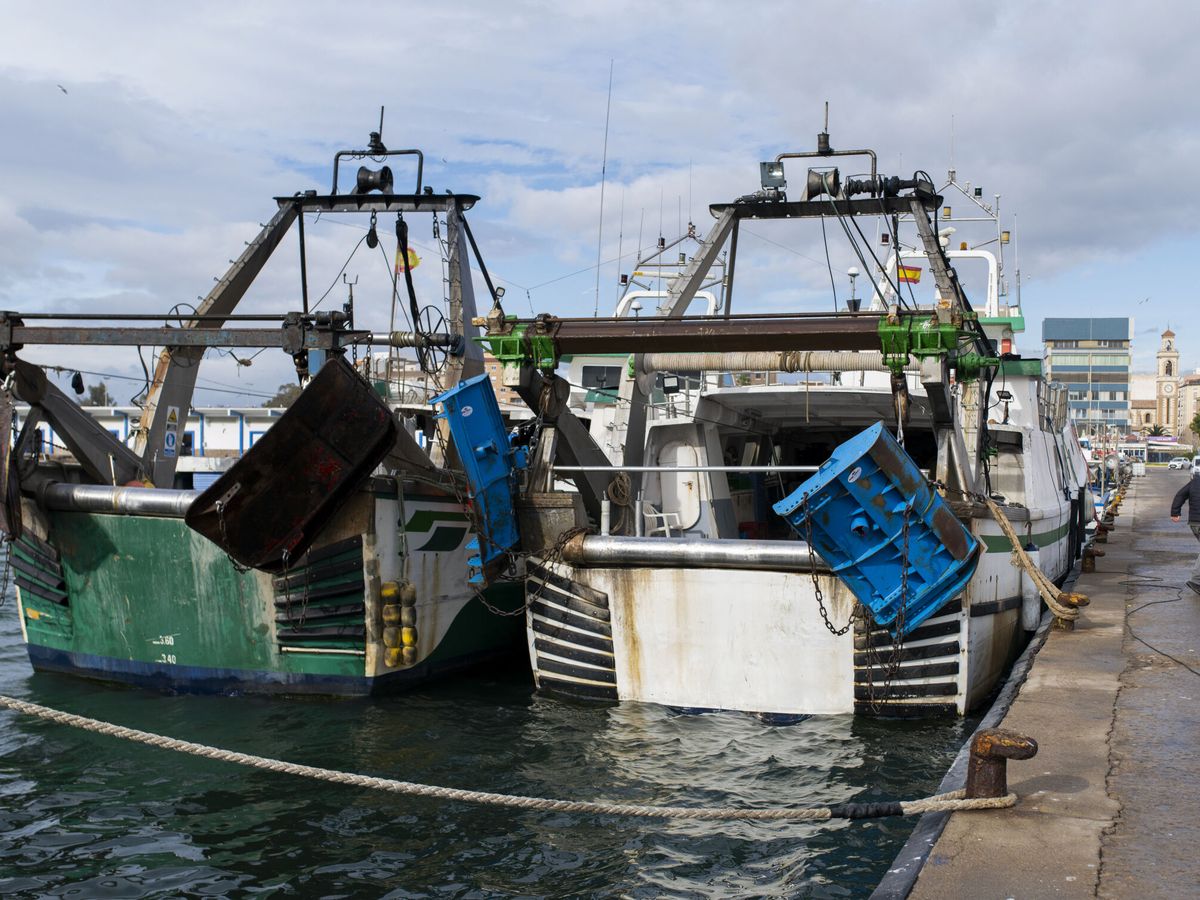 Foto: Dos barcos pesqueros. (EFE/Andreu Esteban)