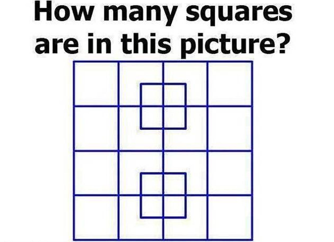 '¿Cuántos cuadrados hay en esta imagen?' (Playbuzz)