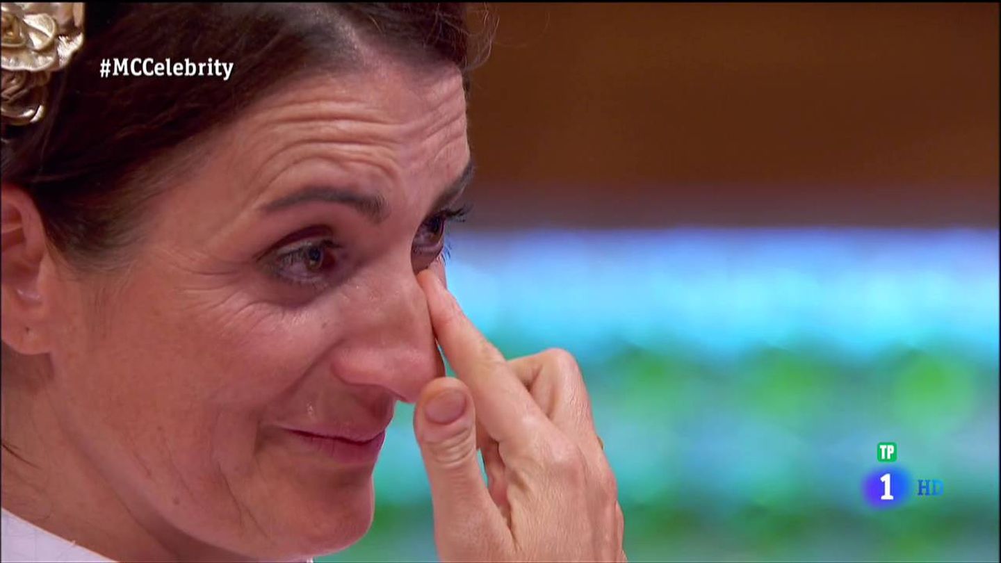 Silvia Abril llora en la final de 'MasterChef Celebrity 2'. (RTVE)