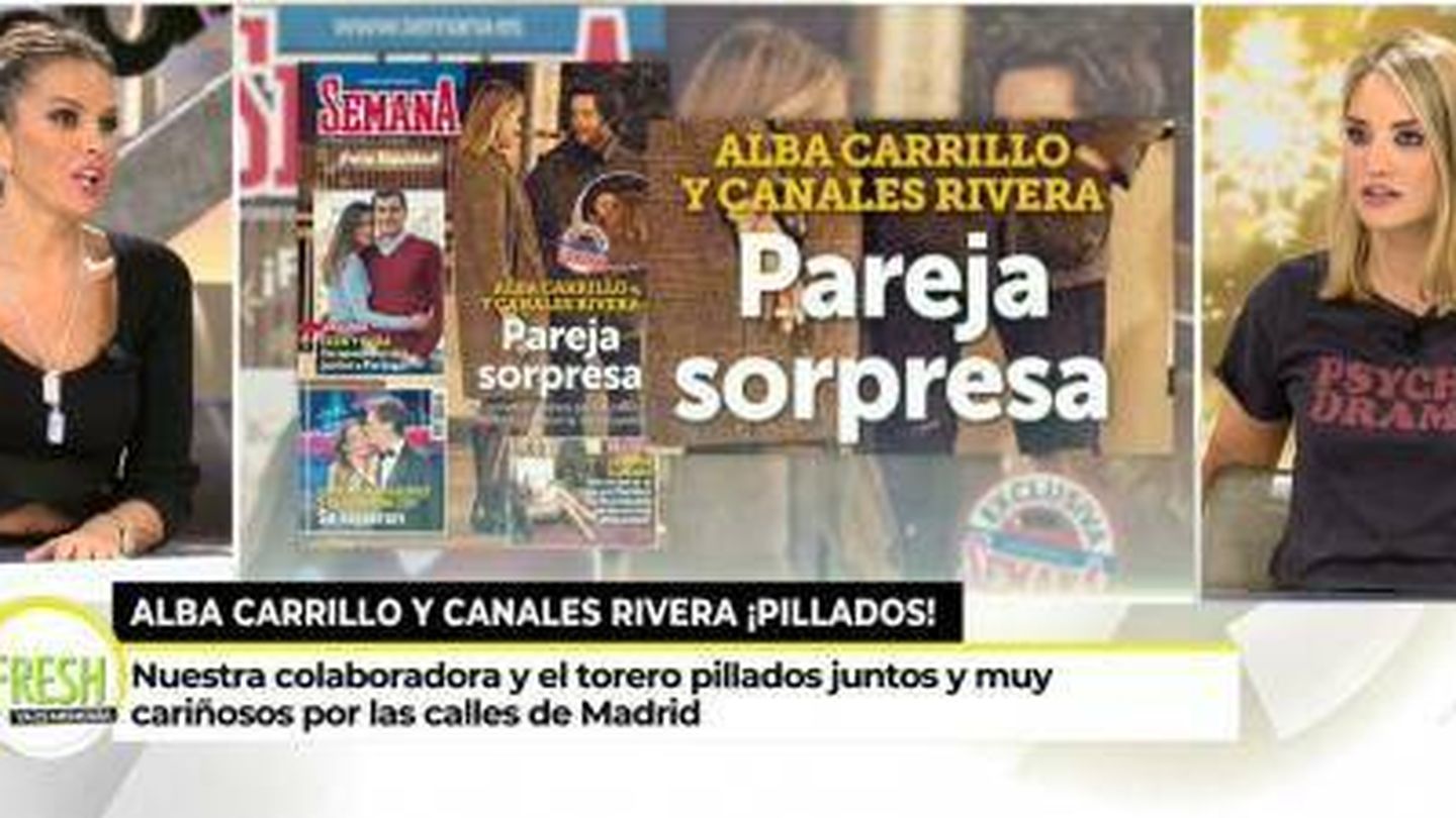 Alba Carrillo habla sobre Canales Rivera en 'Ya es mediodía'. (Mediaset)