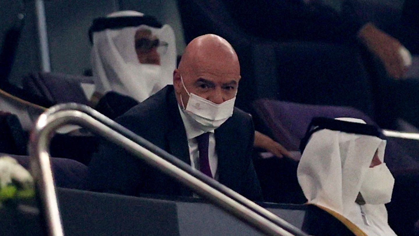 El presidente de la FIFA, Infantino. (Reuters/Ibraheem Al Omari)