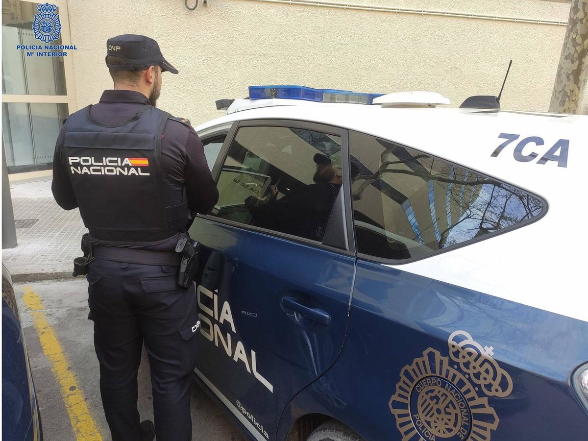 Foto: Agente de la Policía Nacional de espaldas, junto a un coche patrulla. (Europa Press/Policía Nacional)