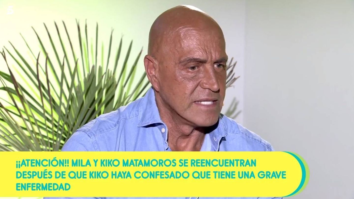 Kiko Matamoros habla sobre su estado de salud, en 'Sálvame'. (Mediaset España)