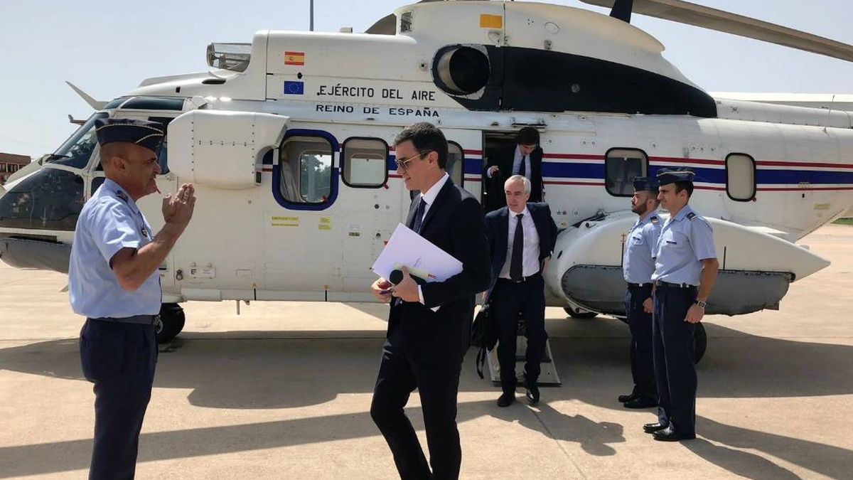 melodía Parlamento Diacrítico Sánchez usó cinco veces el helicóptero en cuatro días: un Super Puma a  5.000€ la hora