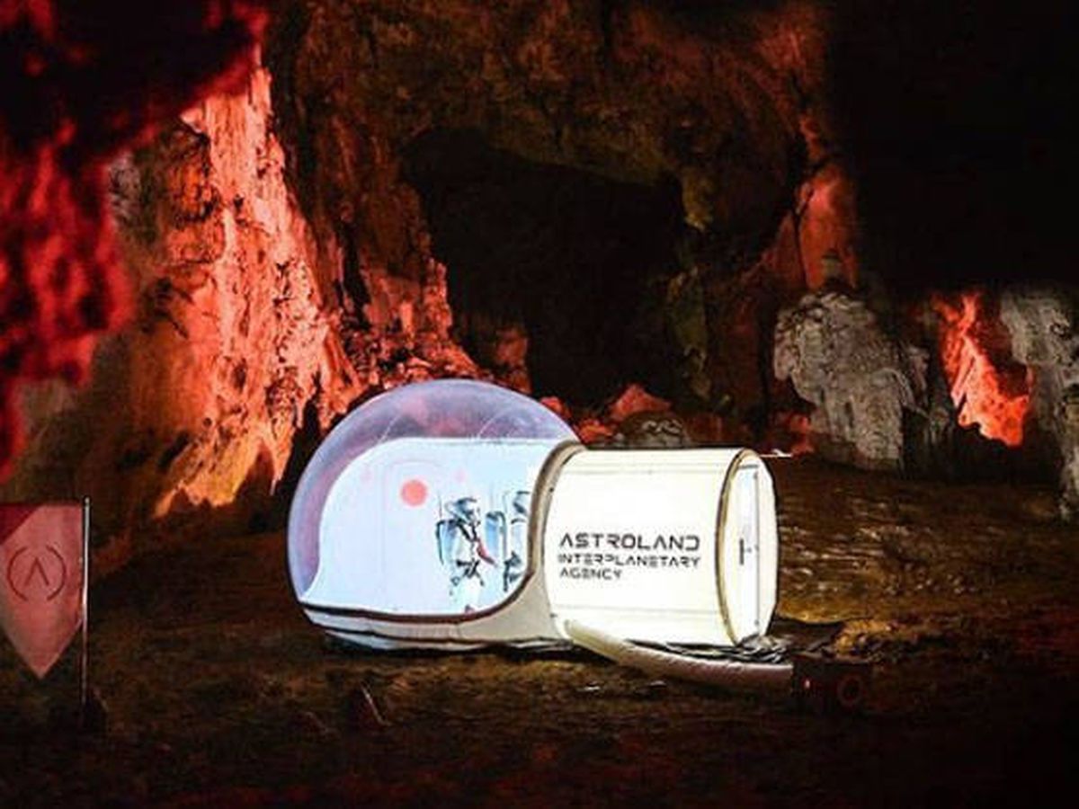 Foto: Astroland recrea Marte en una cueva cántabra (Foto: Instagram)