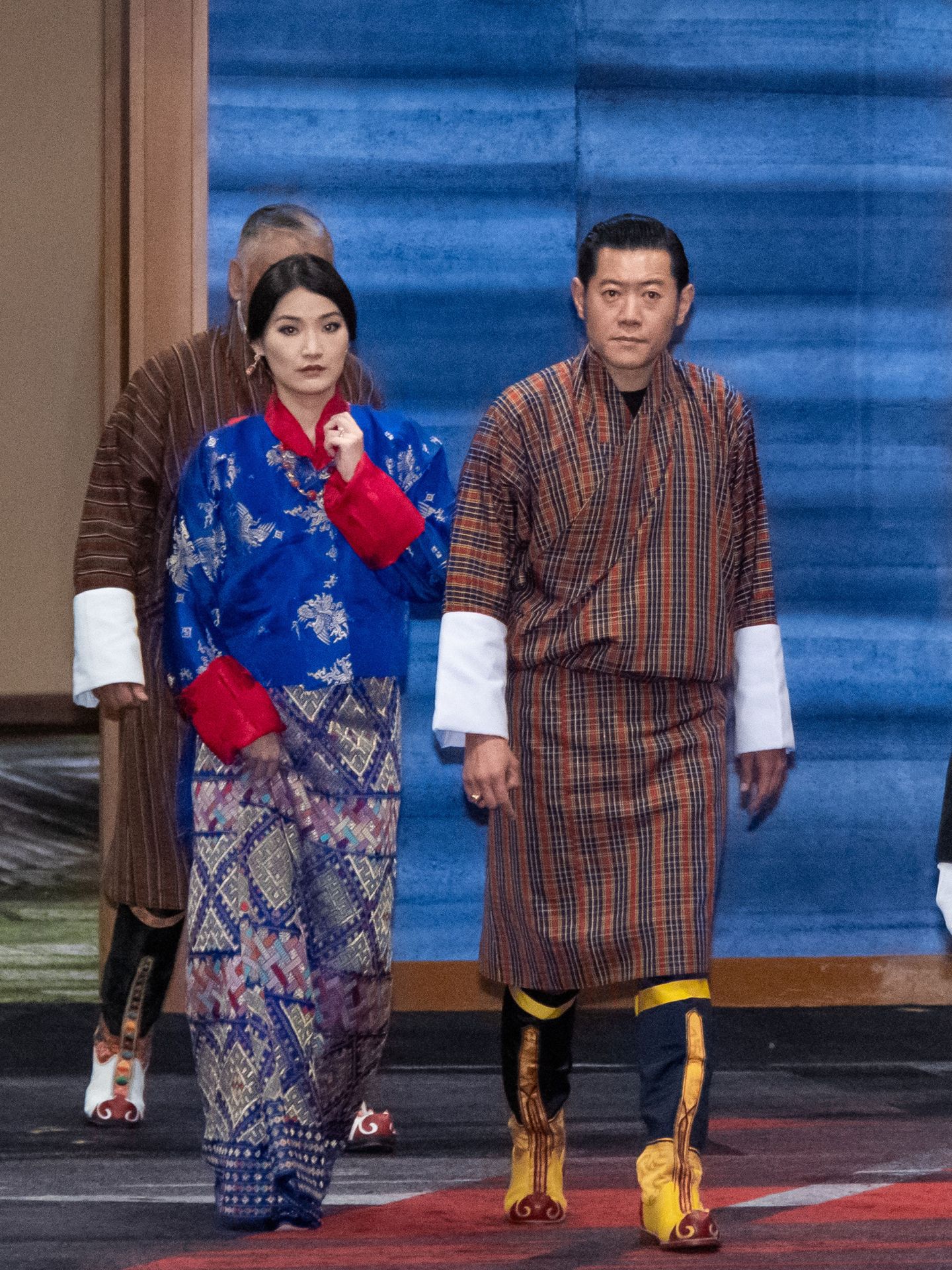 Los reyes de Bután, en la coronación de Naruhito de Japón. (EFE)