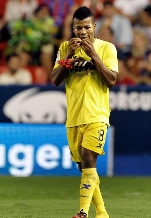 Foto: Ikechukwu Uche, durante un partido con el Villarreal de la presente temporada.