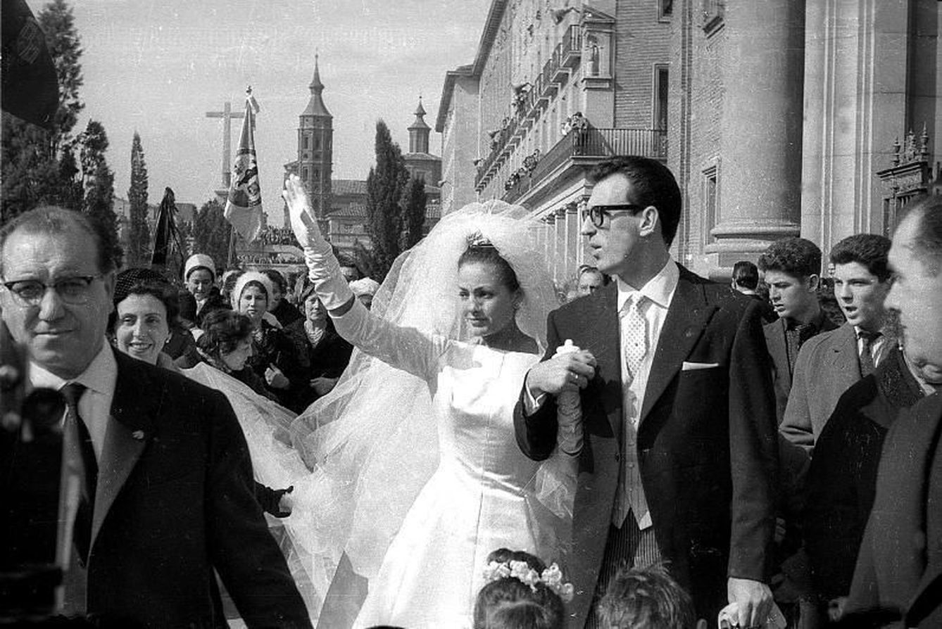 Carmen Sevilla y Augusto Algueró, el día de su boda. (EFE)