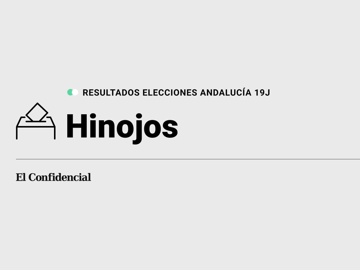 Foto: Resultados en Hinojos, Huelva, de las elecciones de Andalucía 2022 este 19-J (C.C./Diseño EC)