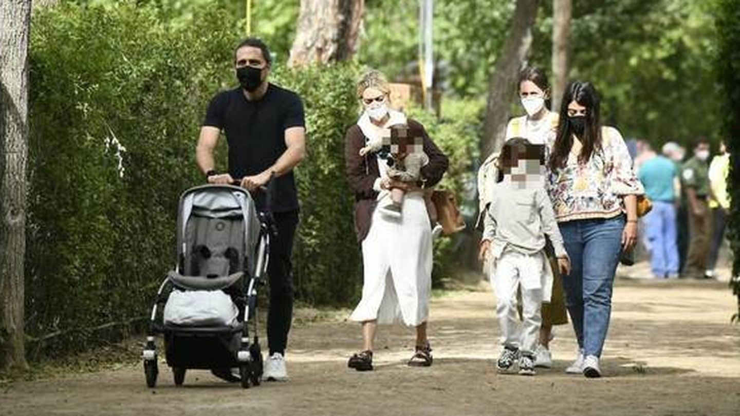  Marta Ortega, junto a su marido y sus hijos en el Concurso de Saltos Internacional 2021 de Madrid. (Limited Pictures)