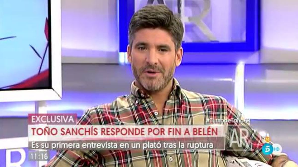 Toño Sanchís: "Ver a Belén Esteban en 'GH VIP' me abrió los ojos"