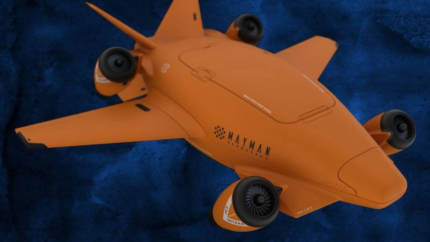 El dron de entrenamiento. (Mayman Aerospace)