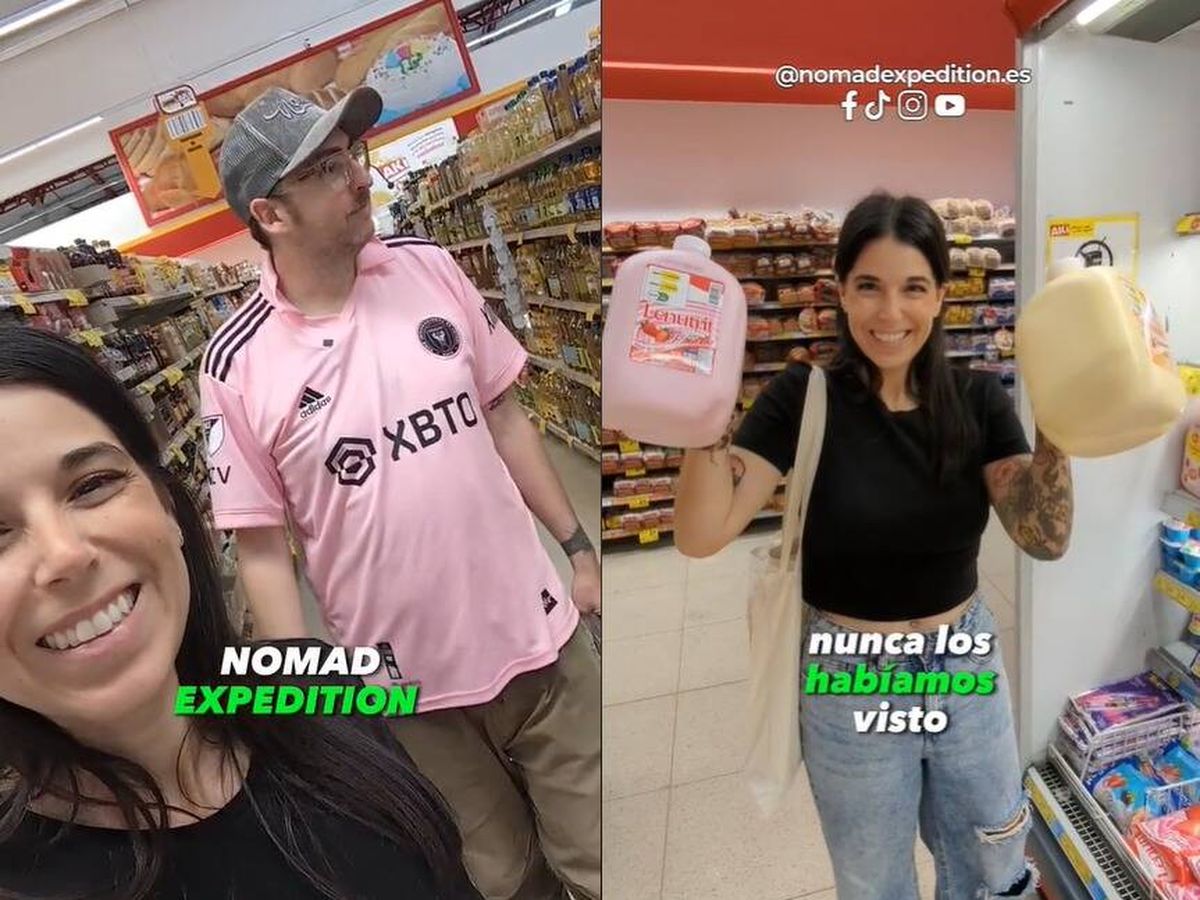 Foto: Una pareja de españoles alucina con lo que encuentra en un supermercado en Ecuador (TikTok/@nomadexpedition.es)