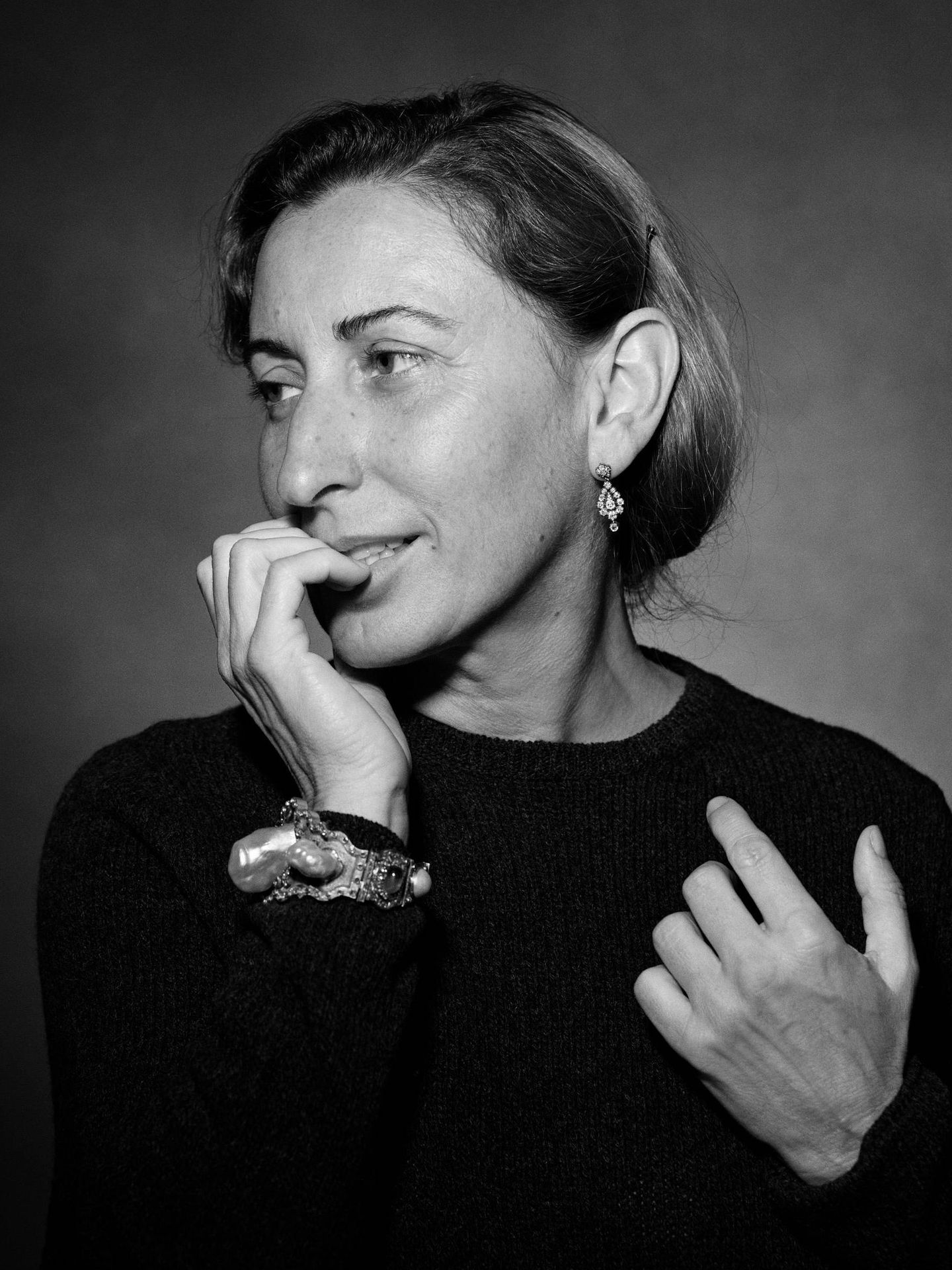 Fotografía sin fecha cedida en donde aparece la modista italiana Miuccia Prada. (EFE)