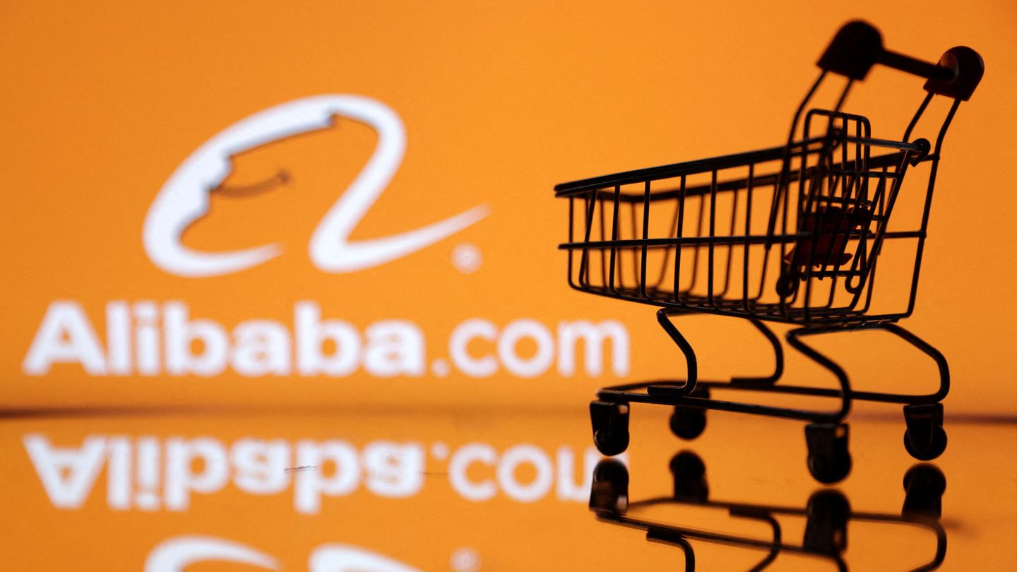 Ilustración con el logo de Alibaba. 
