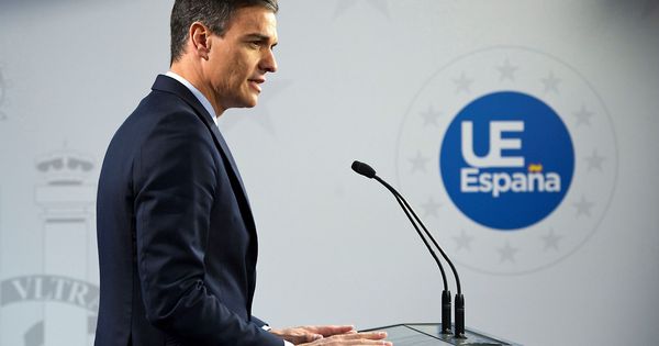 Foto: Pedro Sánchez en rueda de prensa. (EFE)