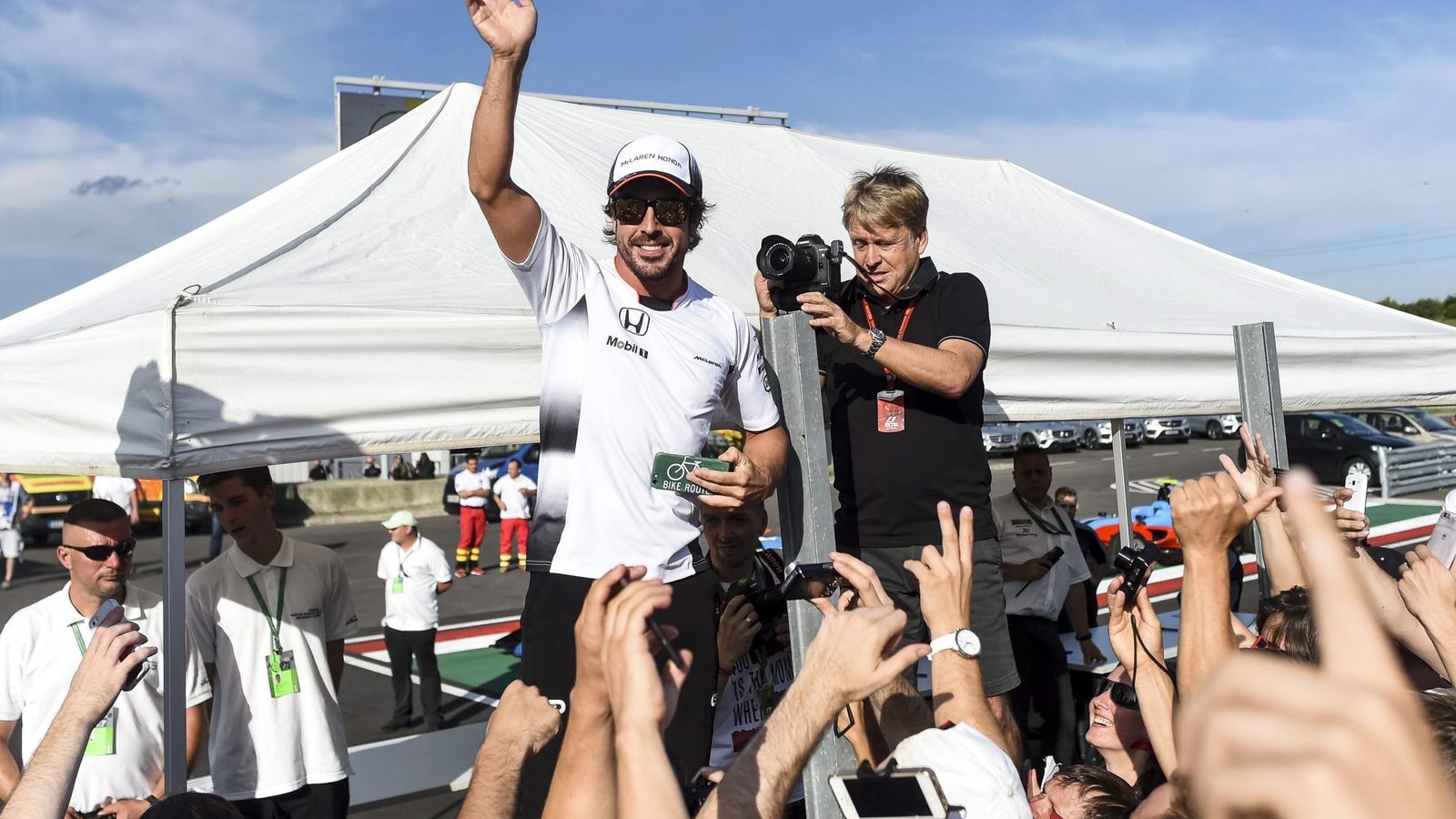 Foto: Fernando Alonso, este jueves, en el circuito de Hungaroring.