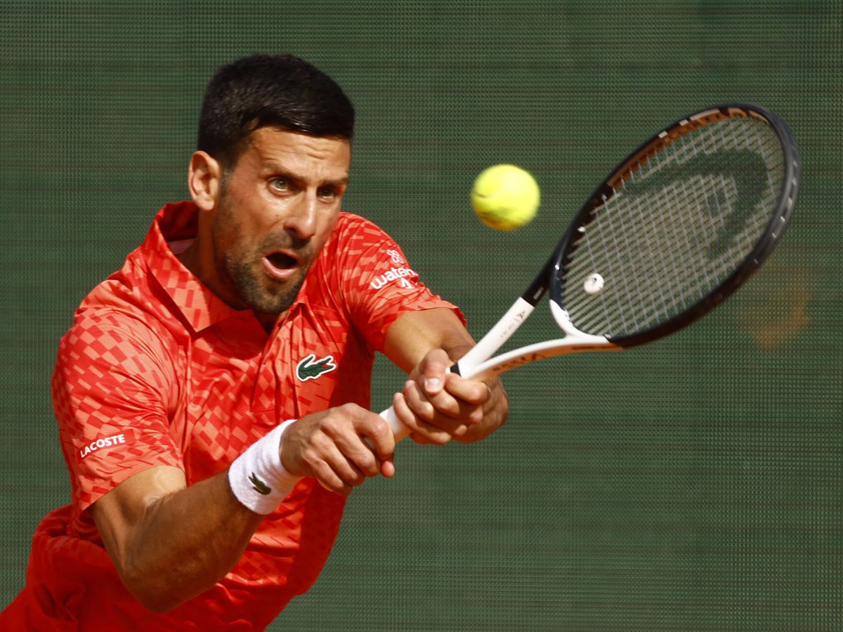 Foto: Novak Djokovic, durante su partido ante Ivan Gakhov. (REUTERS/Eric Gaillard).