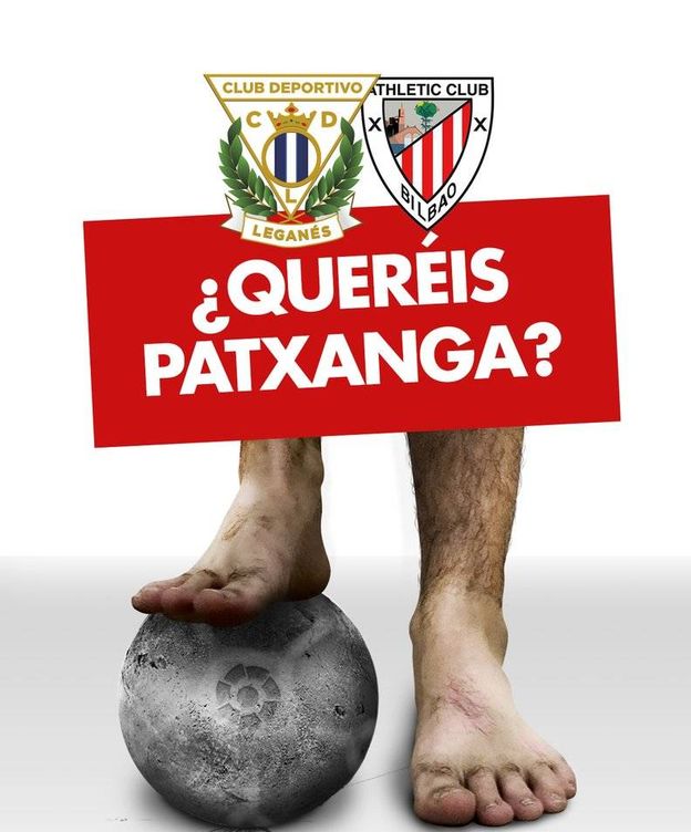 Foto: Cartel anunciador del Leganés-Athletic 