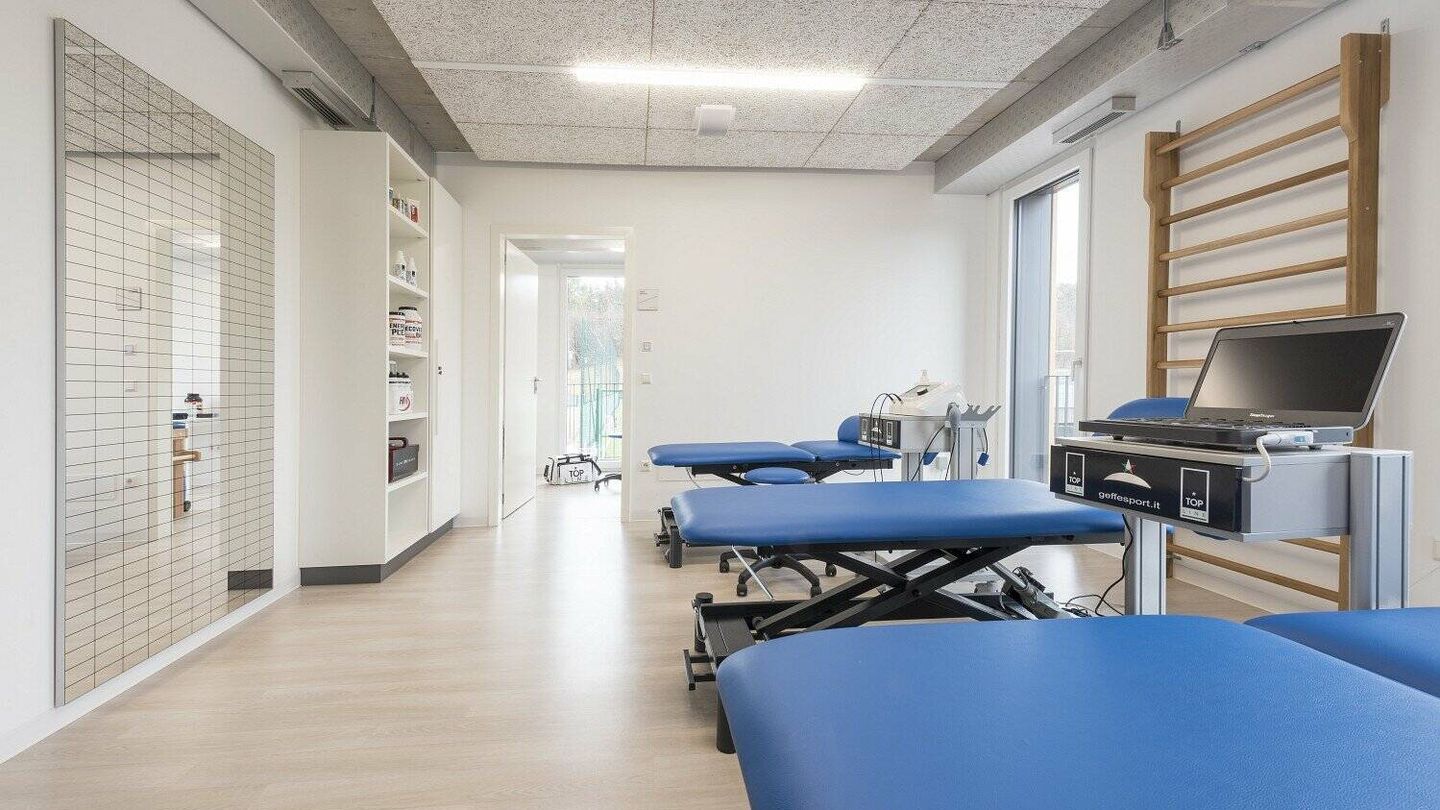 Centro de fisioterapia y rehabilitación del FC Südtirol. (Cedida)